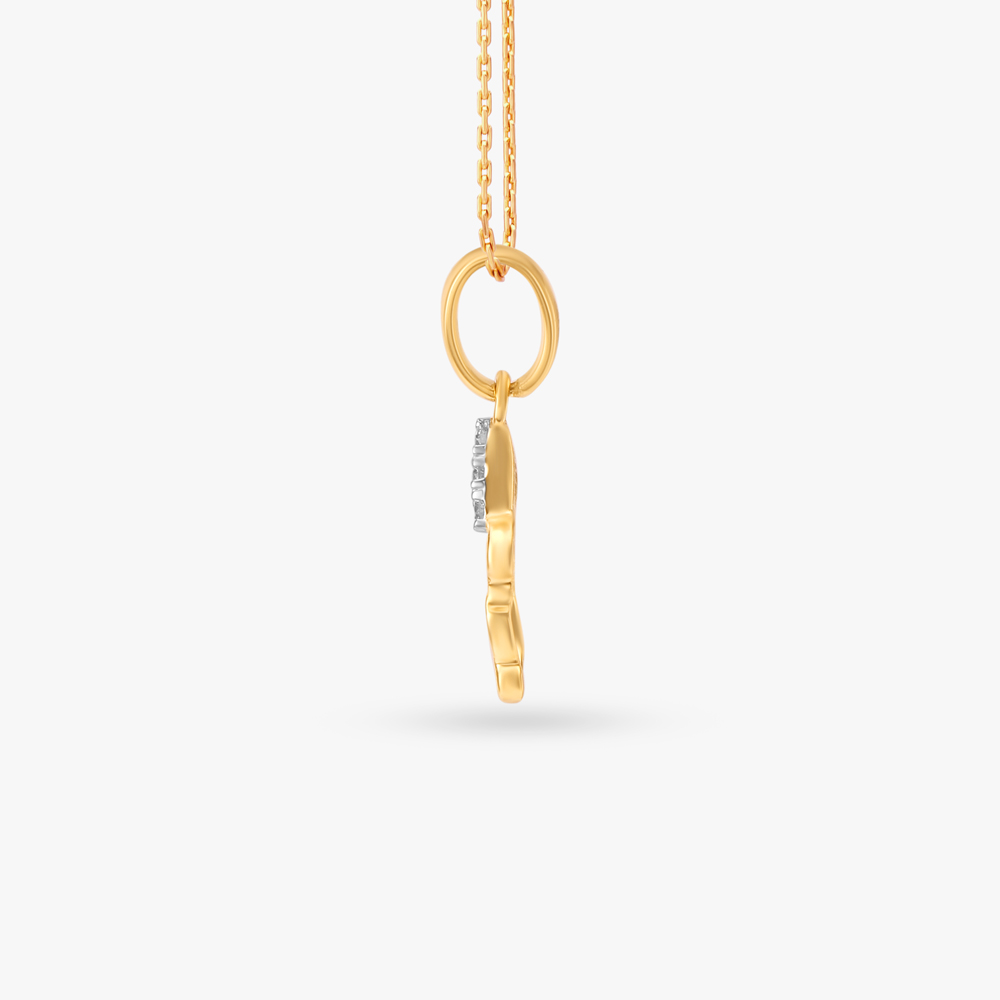 Elegant Bunny Diamond Pendant for Kids,,hi-res image number null