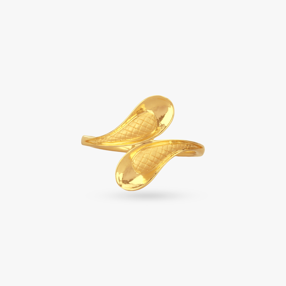 Twin Swirl Gold Ring,,hi-res image number null