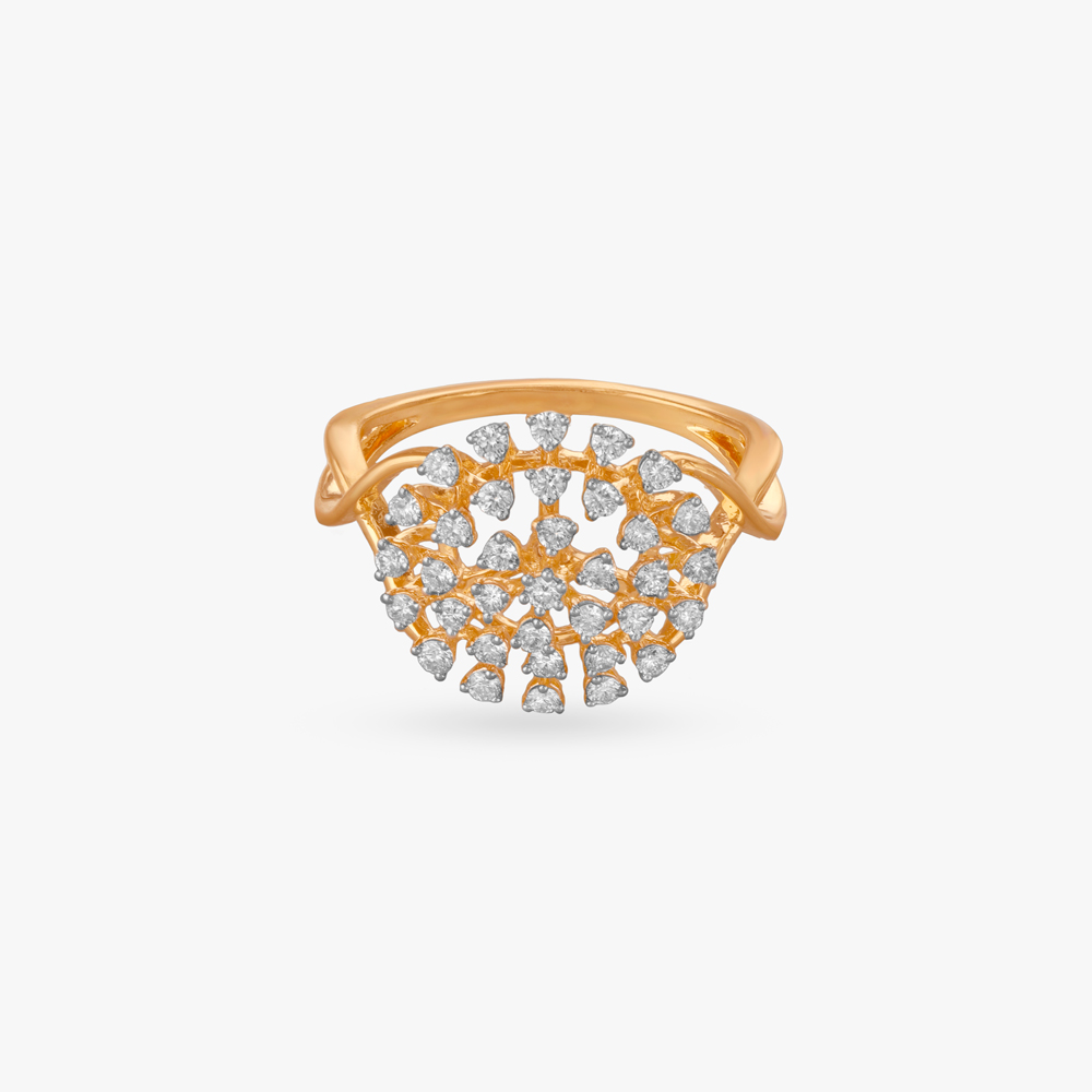 Dazzling Bloom Diamond Finger Ring,,hi-res image number null