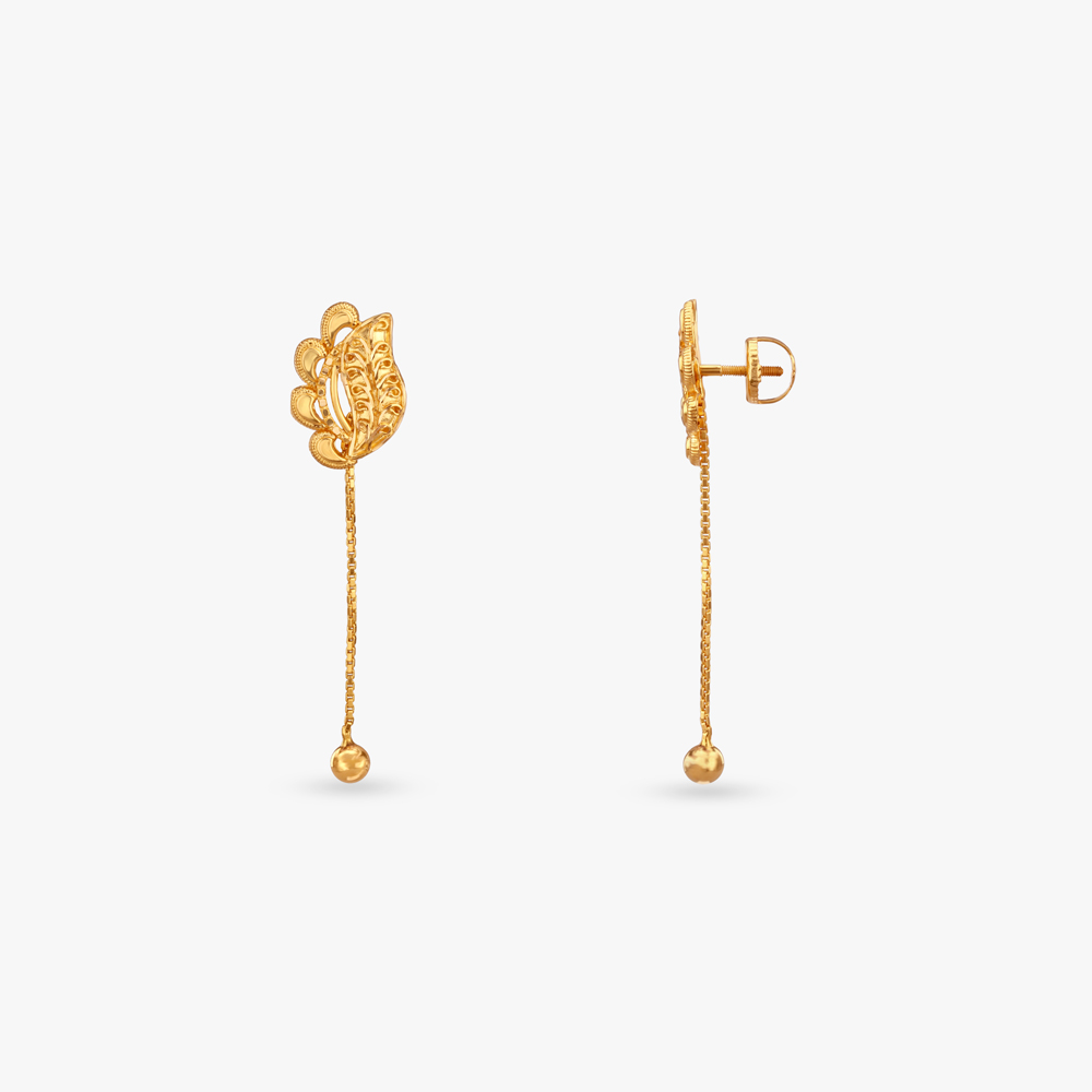 Versatile Charm Gold Drop Earrings,,hi-res image number null