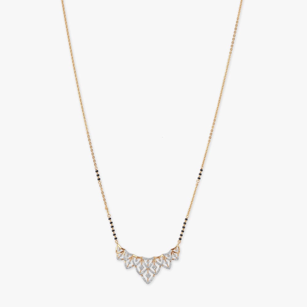 Bold Framework Diamond Mangalsutra,,hi-res image number null