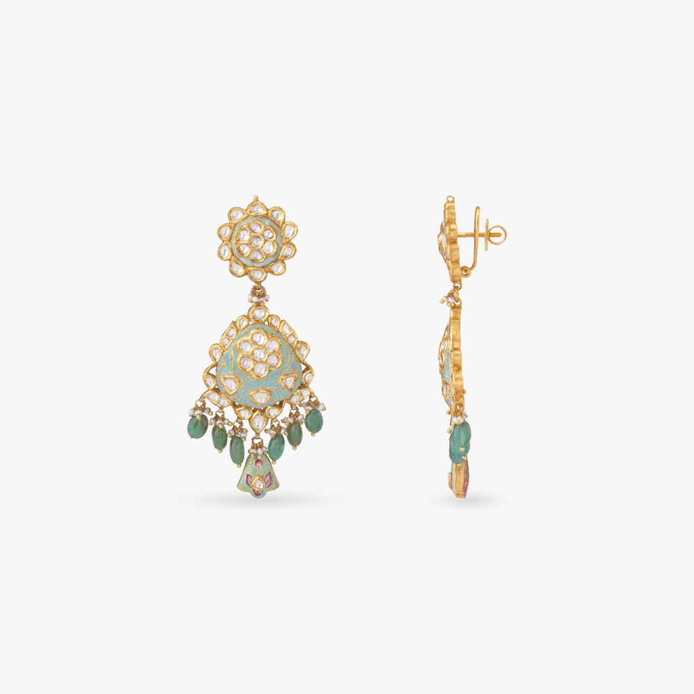 Meenakari Emerald Rani Haar Set,,hi-res image number null