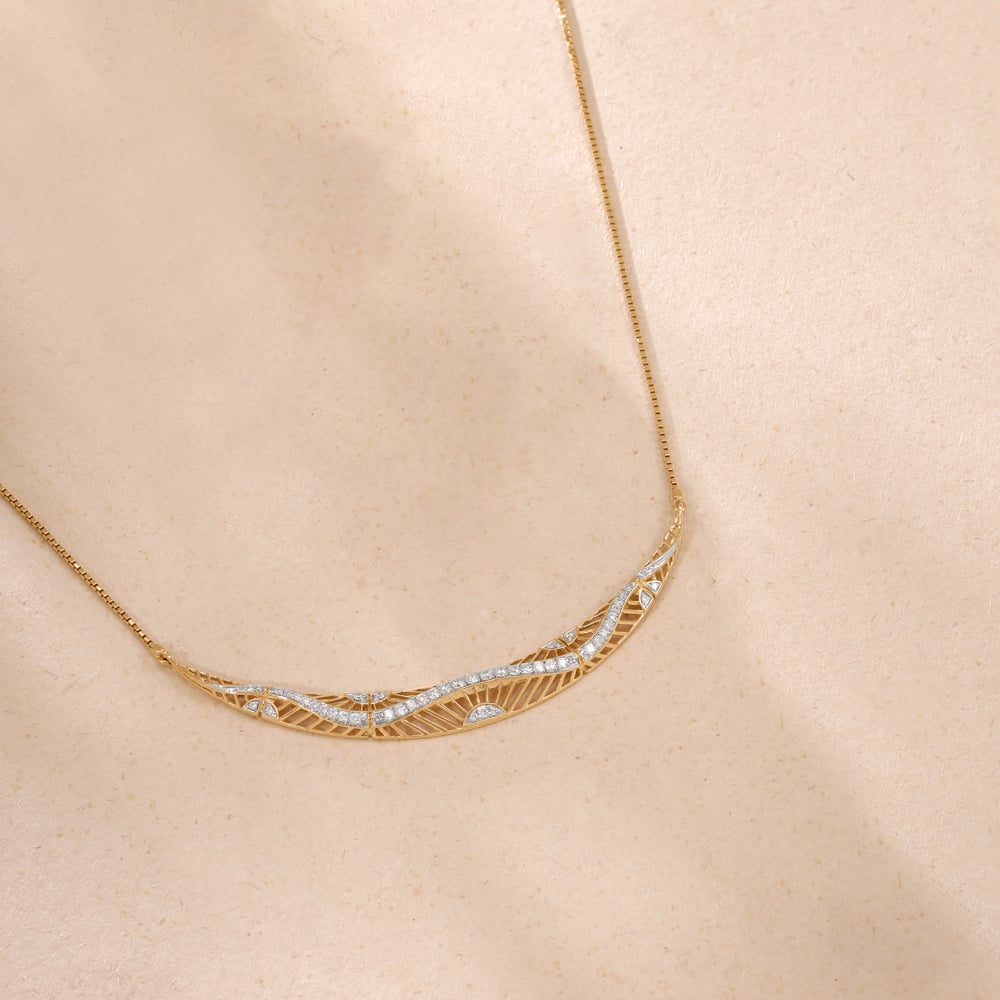 Flowing Rhythm Diamond Necklace,,hi-res image number null