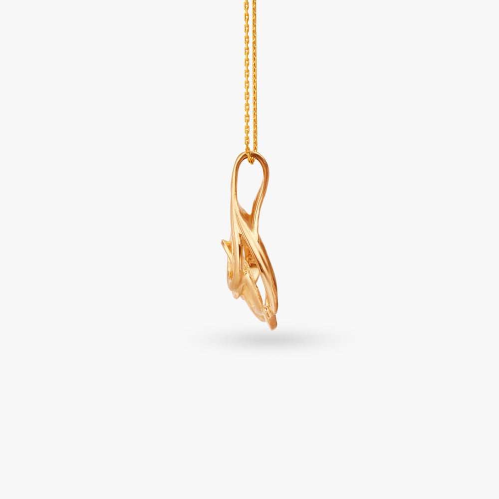 Swirl Connection Gold Pendant,,hi-res image number null