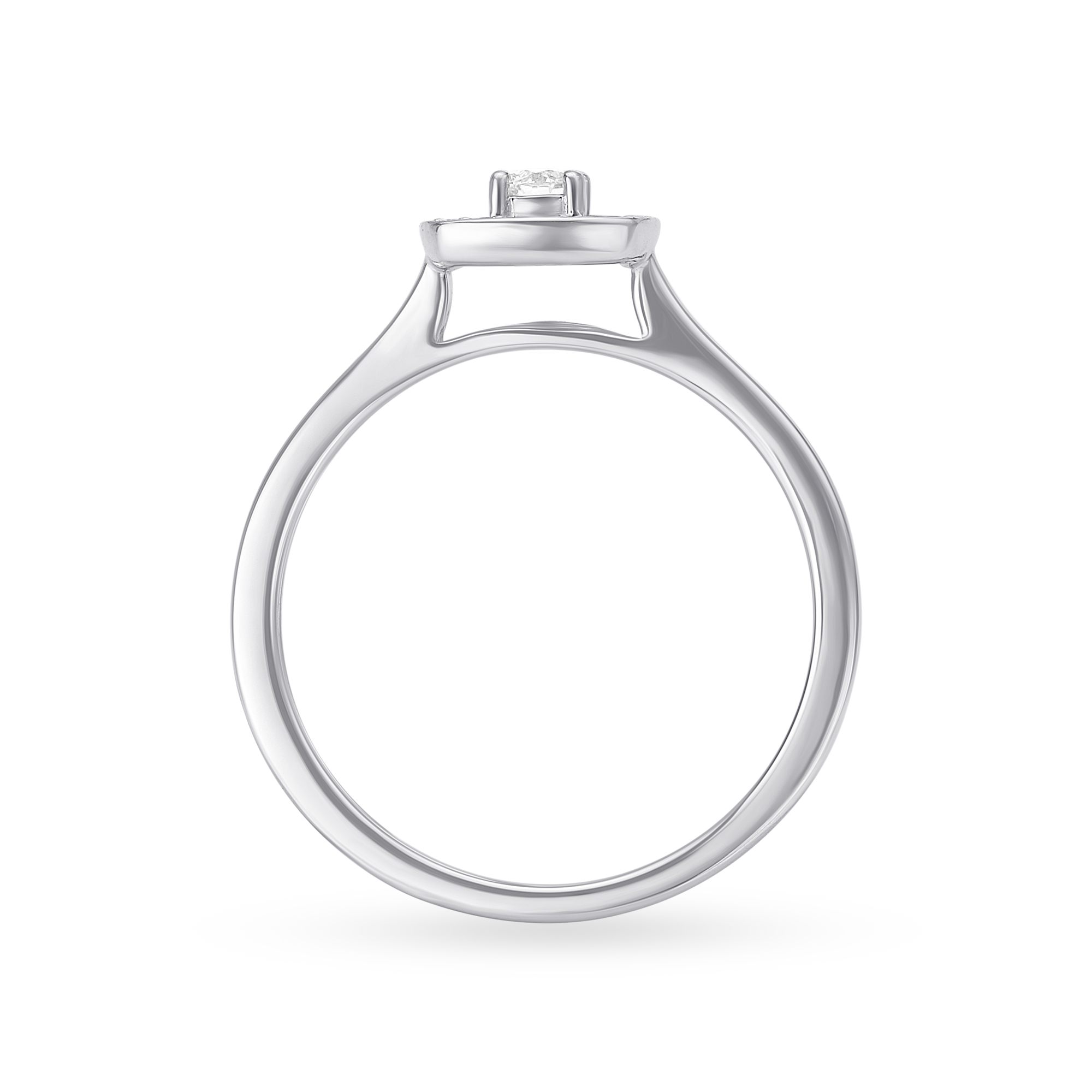 14kt White Gold Diamond Finger Ring,,hi-res image number null
