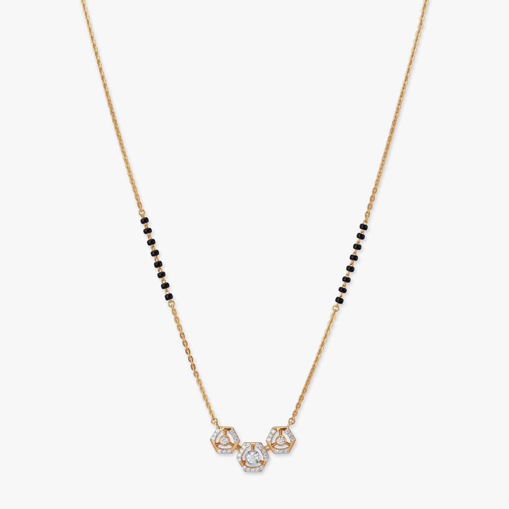 Hexa Charm Diamond Mangalsutra,,hi-res image number null
