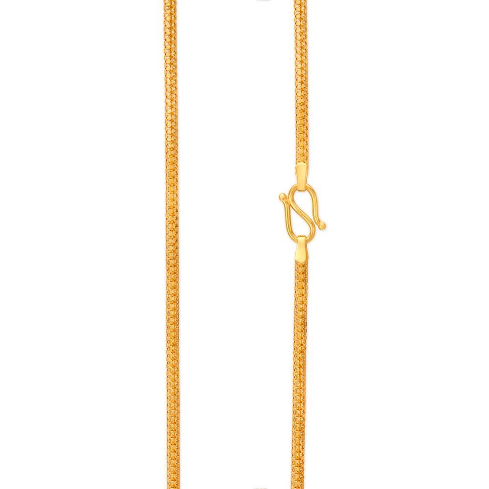 Subtle Double Box Gold Chain for Men,,hi-res image number null