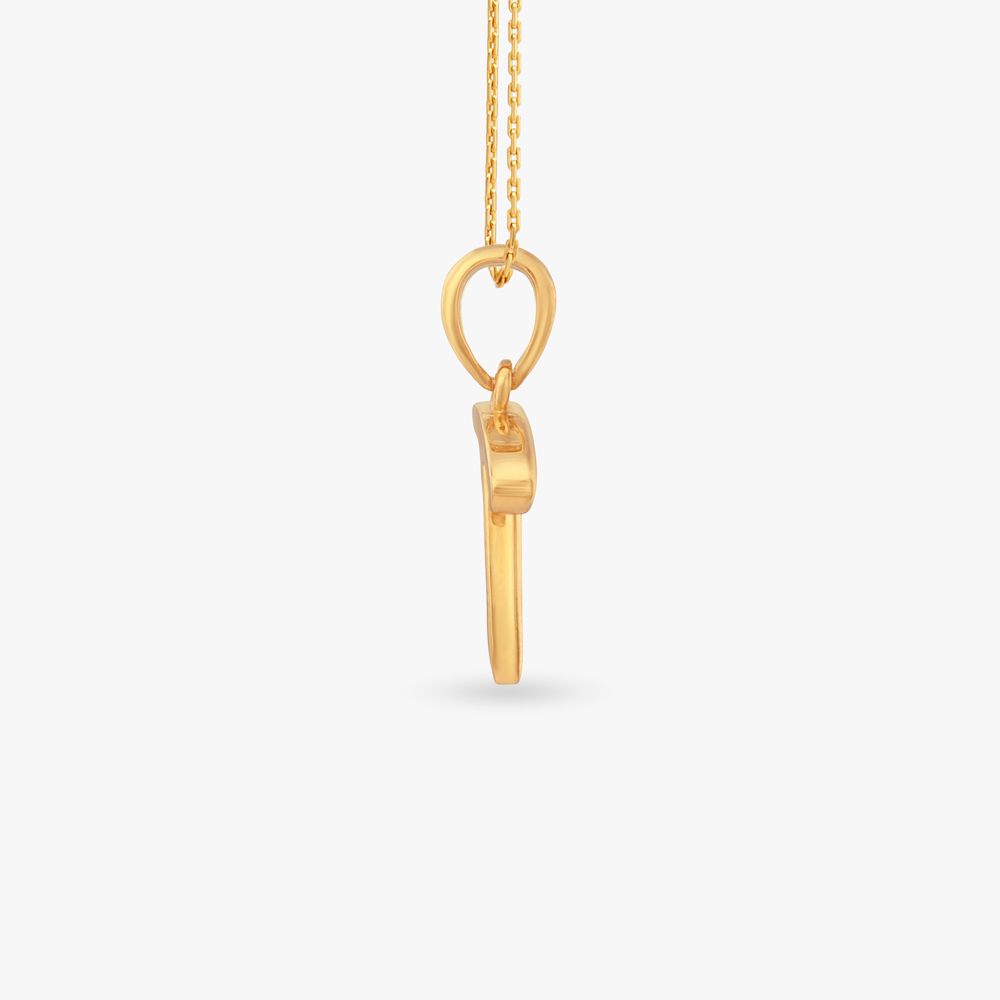 Signature T Gold Pendant,,hi-res image number null