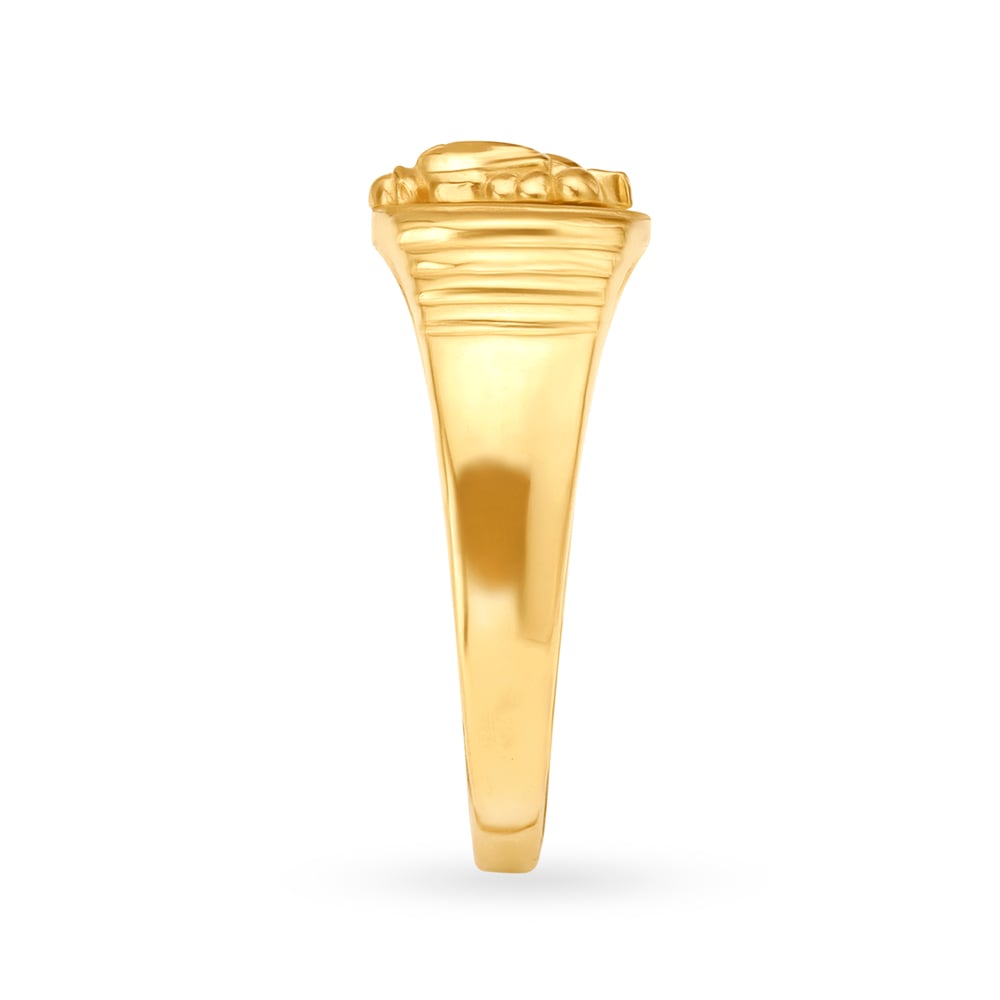 Divine Ganesha Gold Ring for Men,,hi-res image number null
