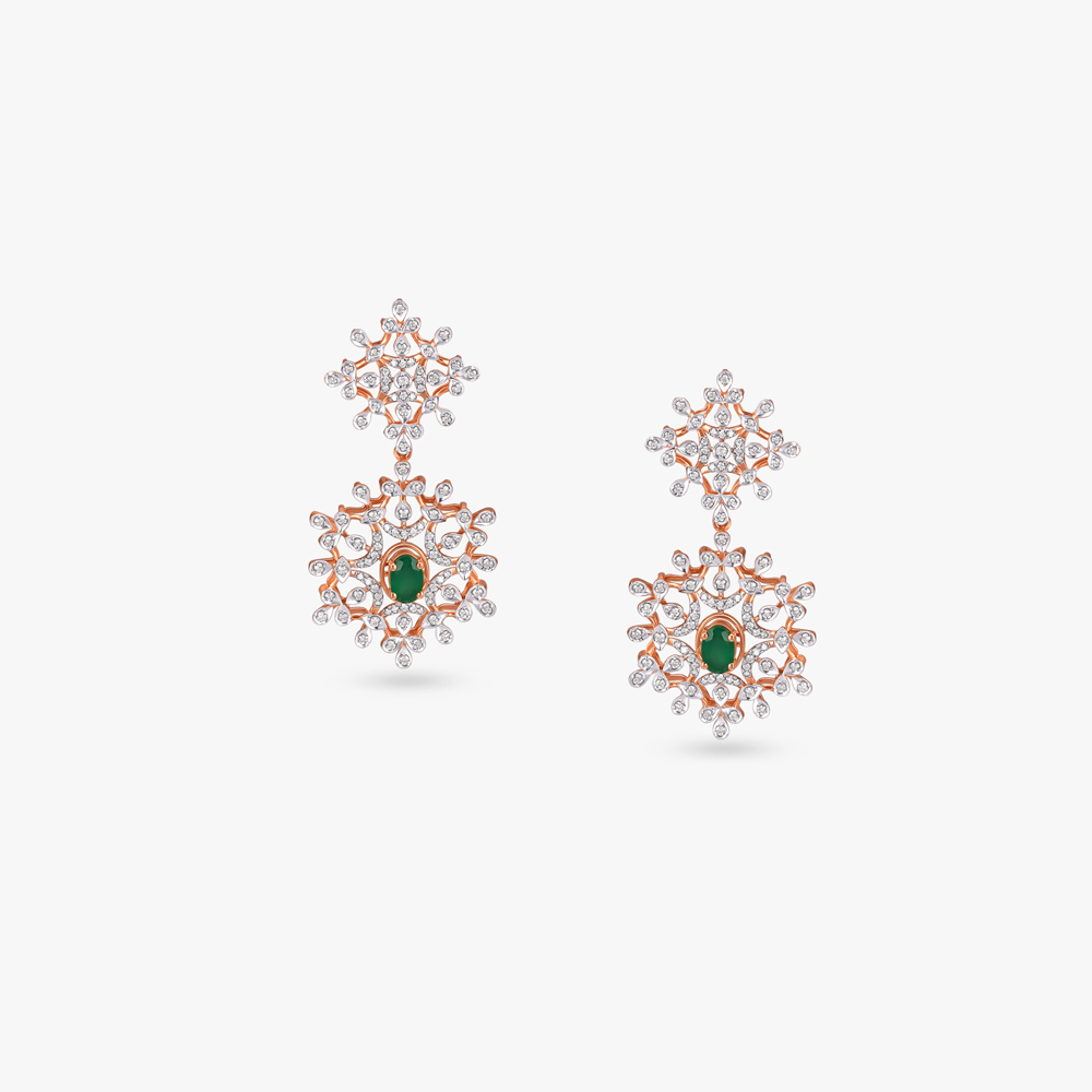 Verdant Glow Diamond Necklace Set,,hi-res image number null