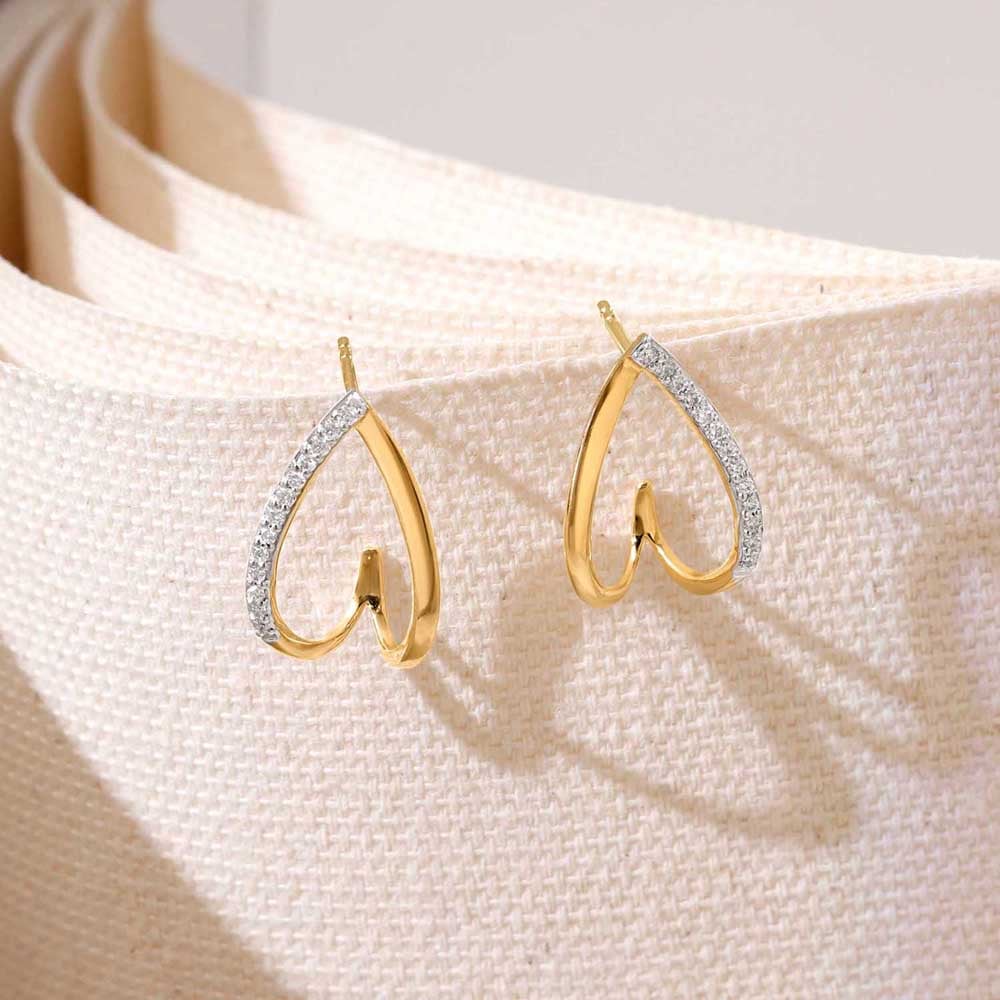Flirty Swirl Diamond Hoop Earrings,,hi-res image number null
