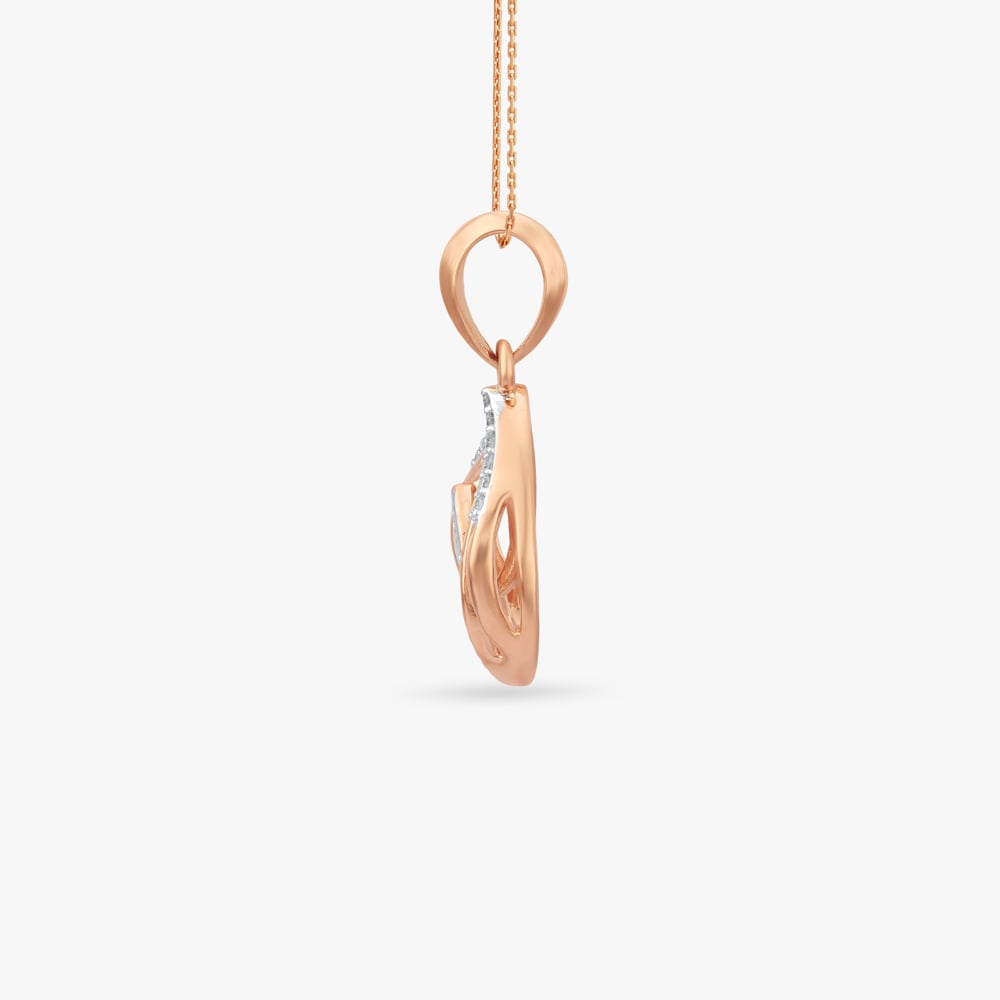 Floating Teardrop Diamond Pendant,,hi-res image number null