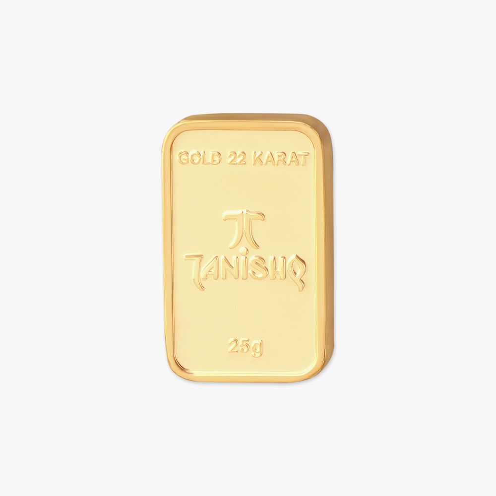 25 gram 22 Karat Gold Biscuit Tanishq Online Store