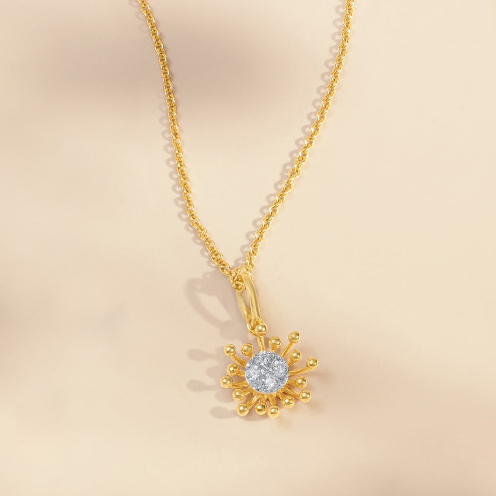 Filigree Blossom Diamond Pendant,,hi-res image number null