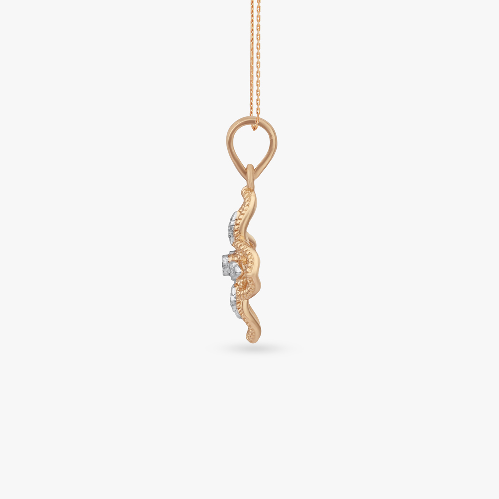 Floral Crest Diamond Pendant,,hi-res image number null