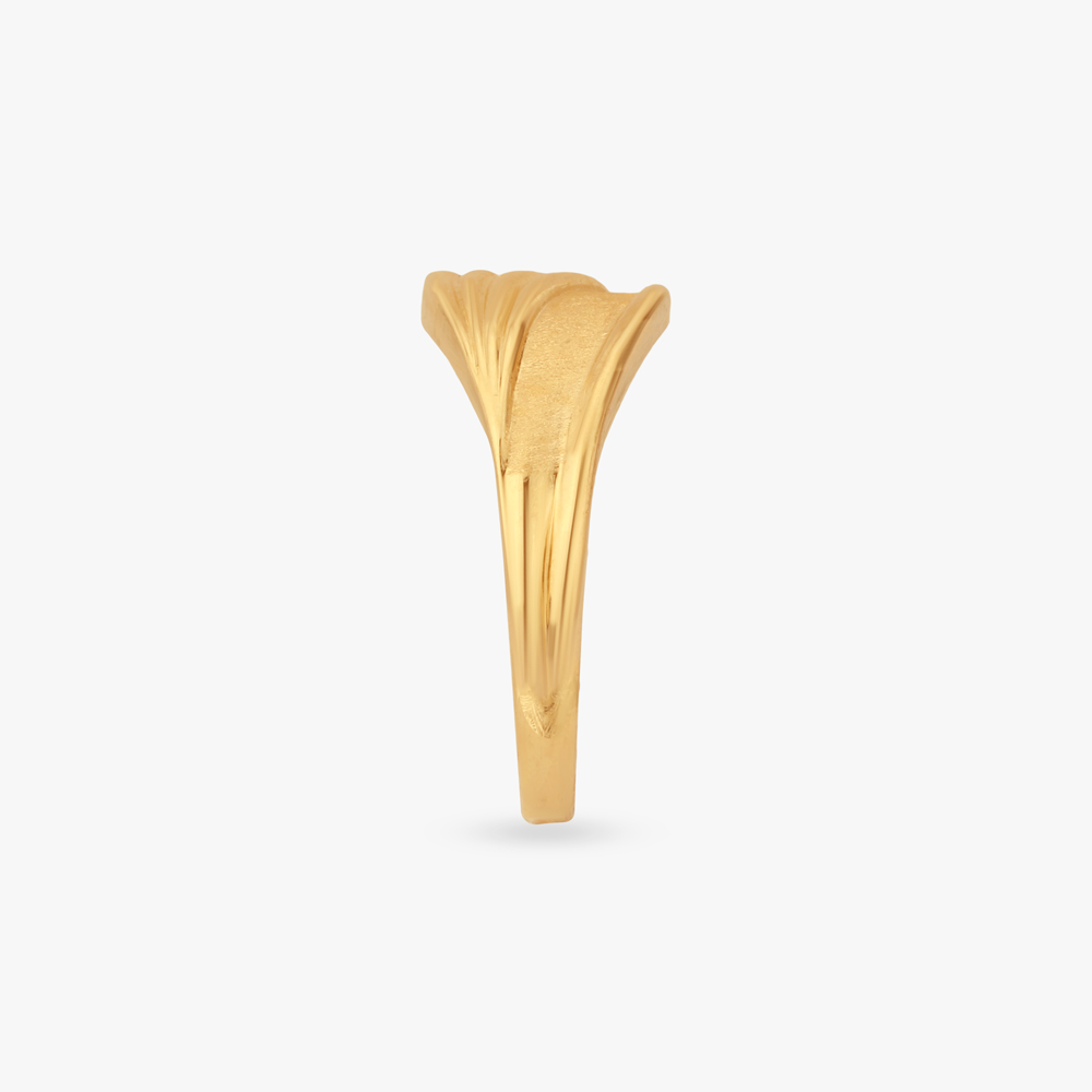Flowing Vein Gold Ring,,hi-res image number null