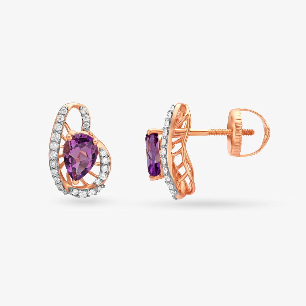Dazzling Charm Diamond Stud Earrings,,hi-res image number null