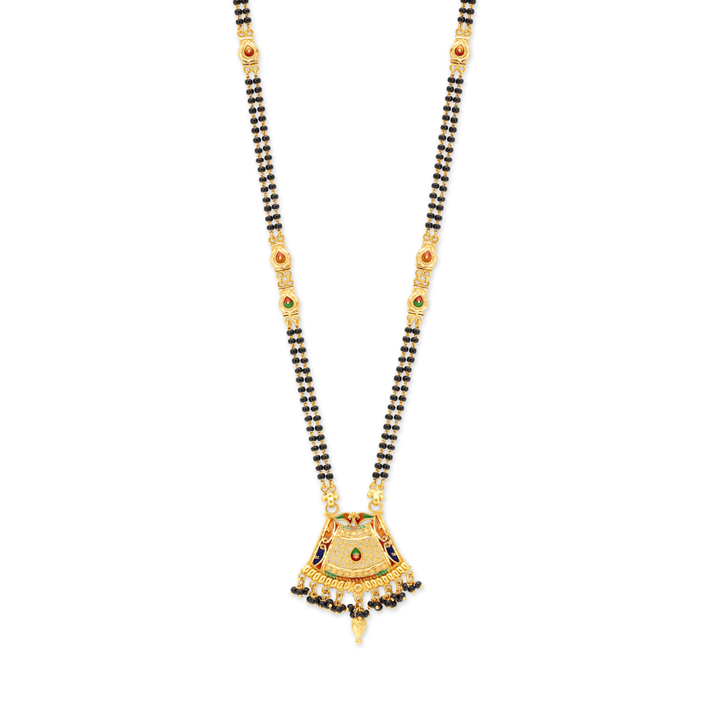 Winsome Trapezoid Mangalsutra,,hi-res image number null