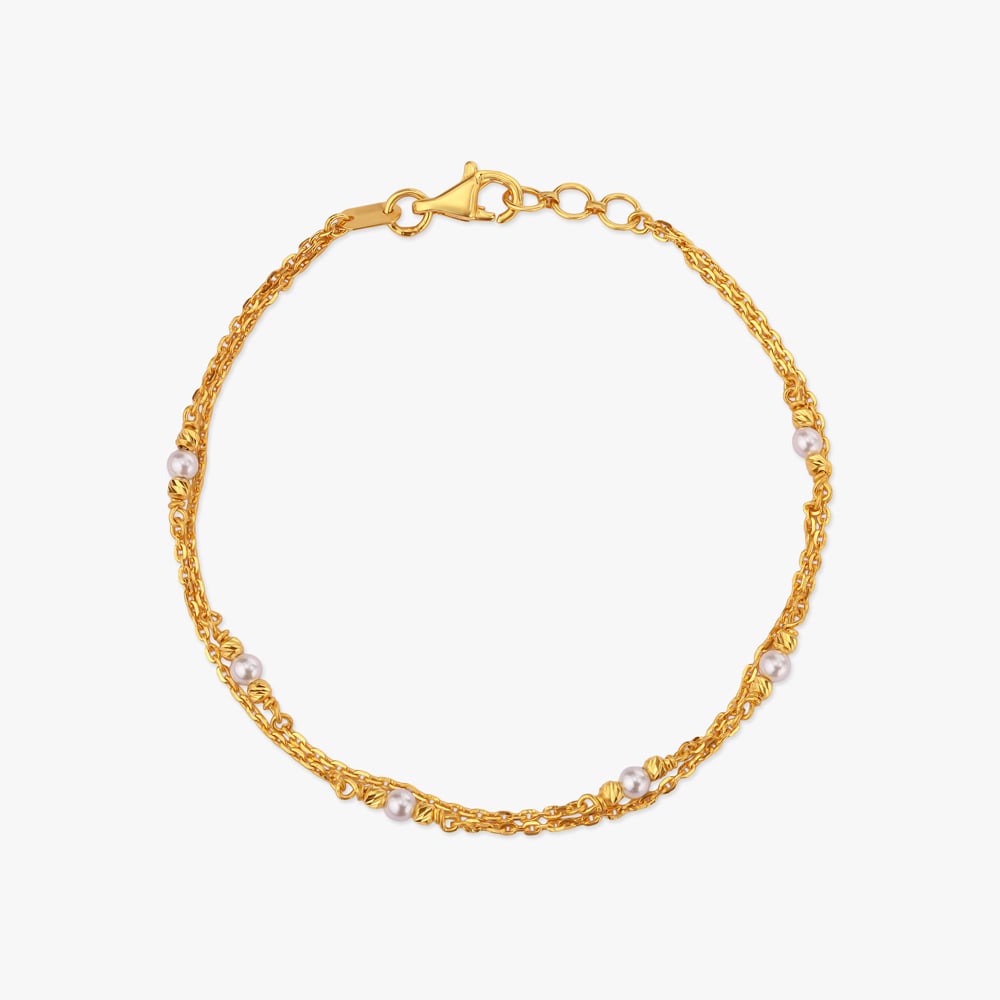 Floating Trio Gold Bracelet,,hi-res image number null