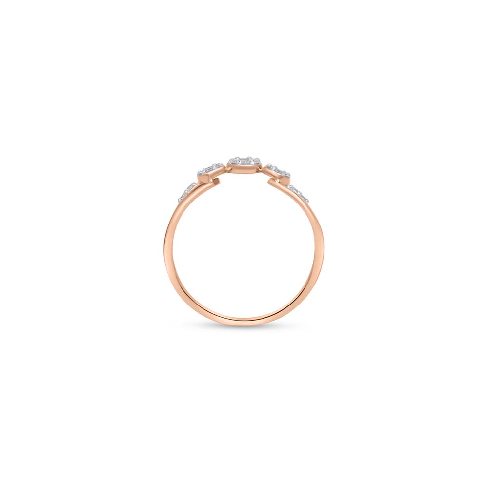 14 KT Rose Gold Enticing Diamond Ring,,hi-res image number null