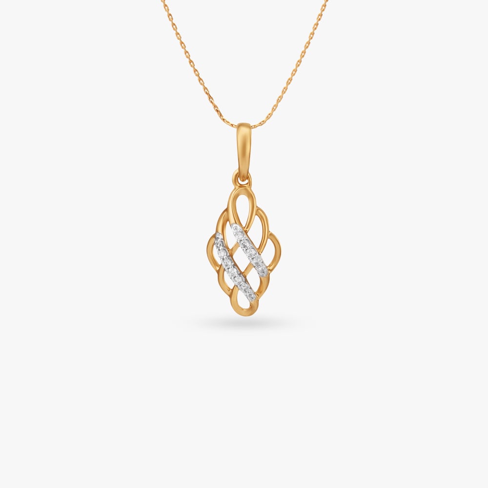 

Twined Radiance Diamond Pendant