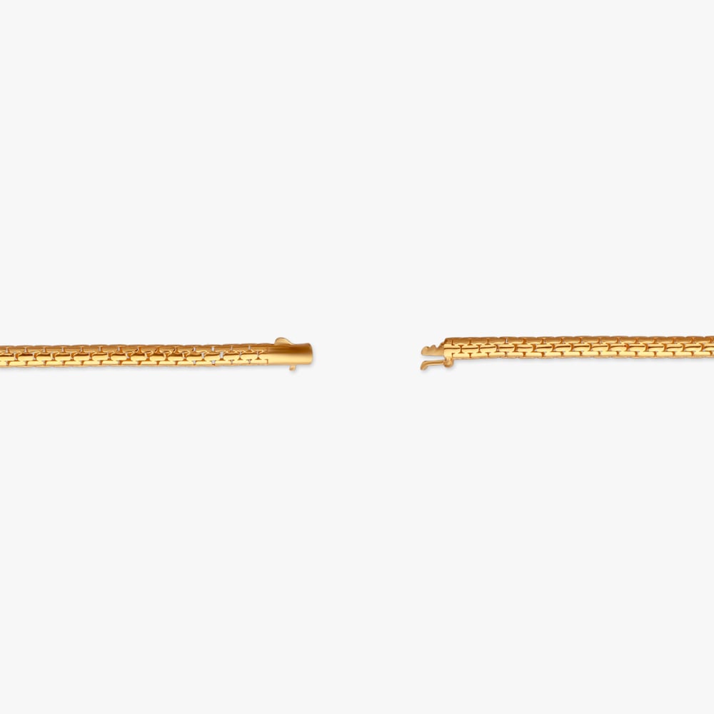 Regal Weave Gold Bracelet for Men,,hi-res image number null
