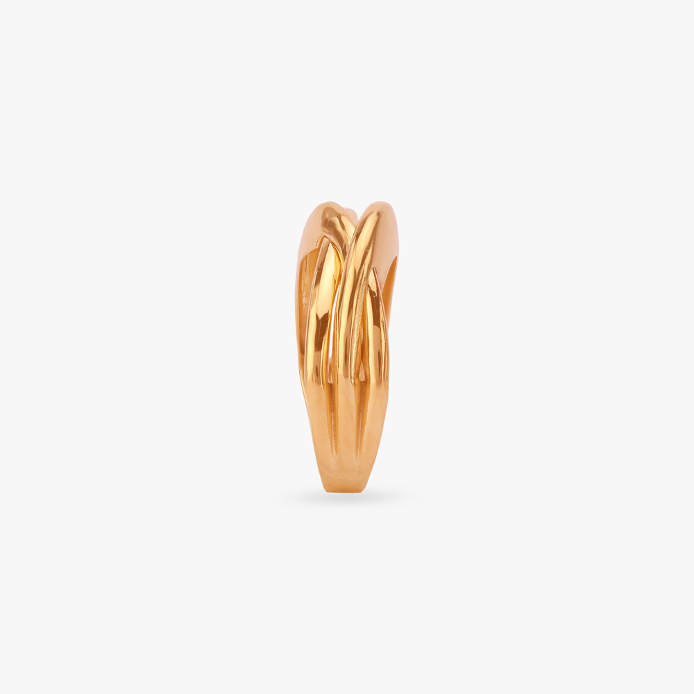 Cascade Overlap Gold Ring,,hi-res image number null
