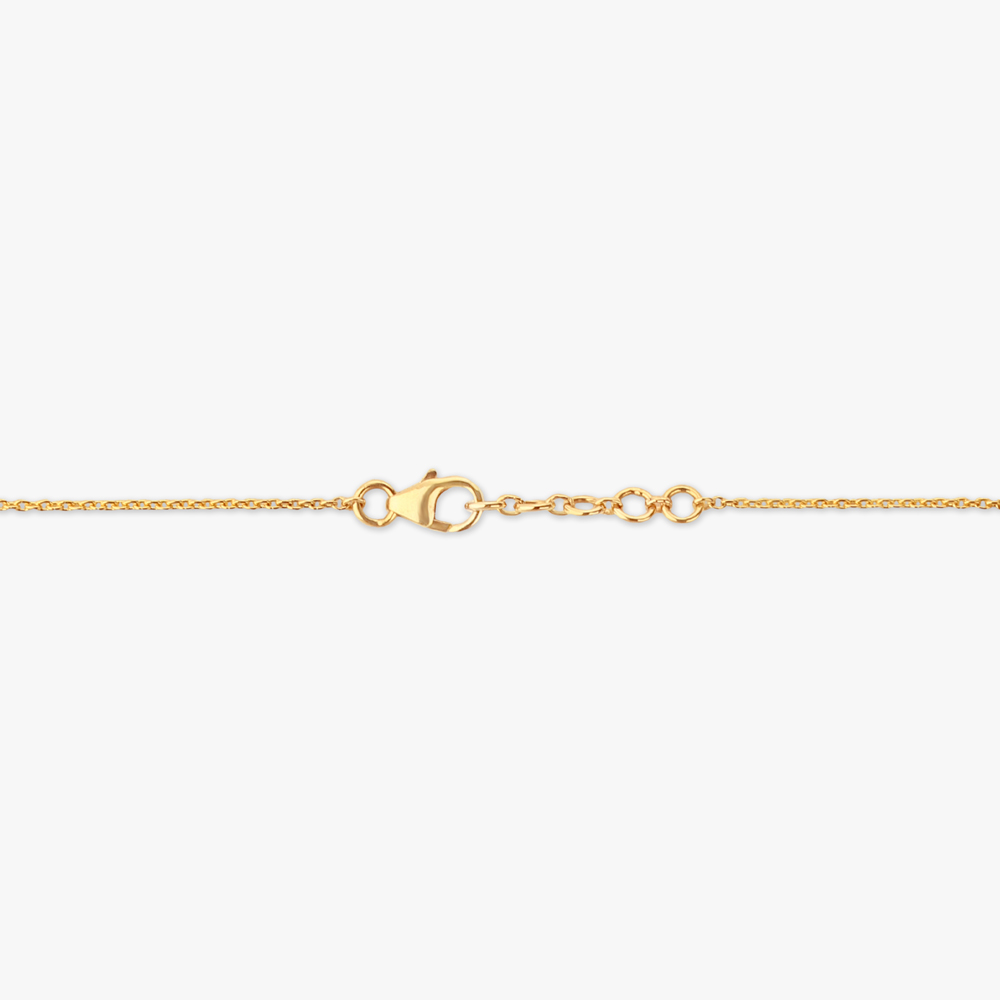 Dual Bloom Gold Pendant with Chain,,hi-res image number null