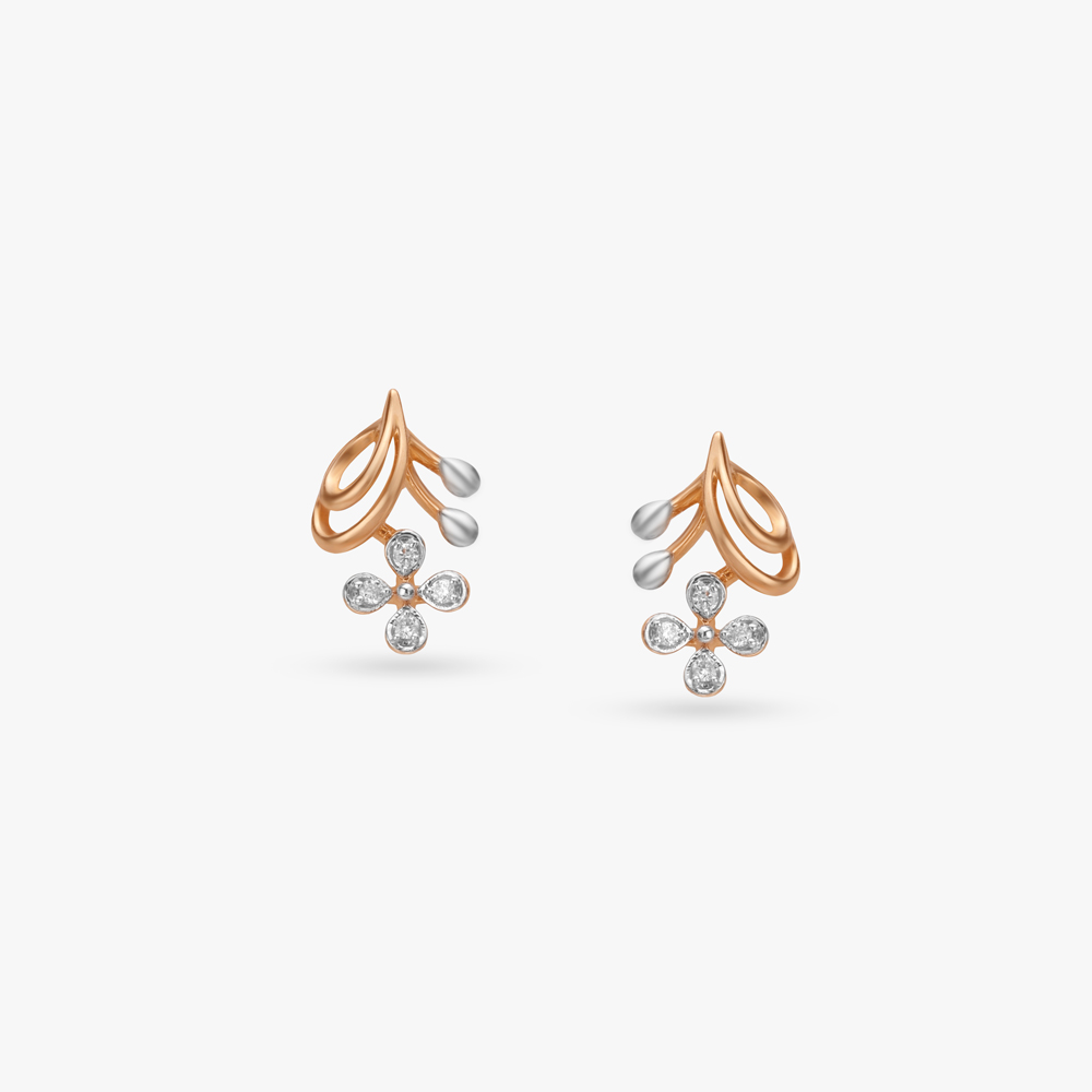 

Petal Drift Diamond Stud Earrings
