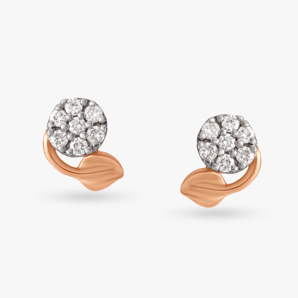 Subtle Diamond Stud Earrings