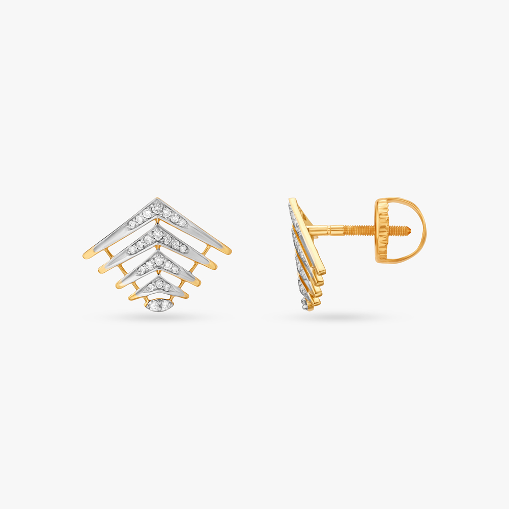Ascending Art Diamond Stud Earrings,,hi-res image number null