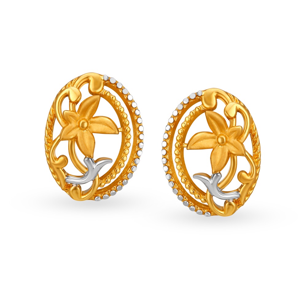 Rhodium gold earrings deals