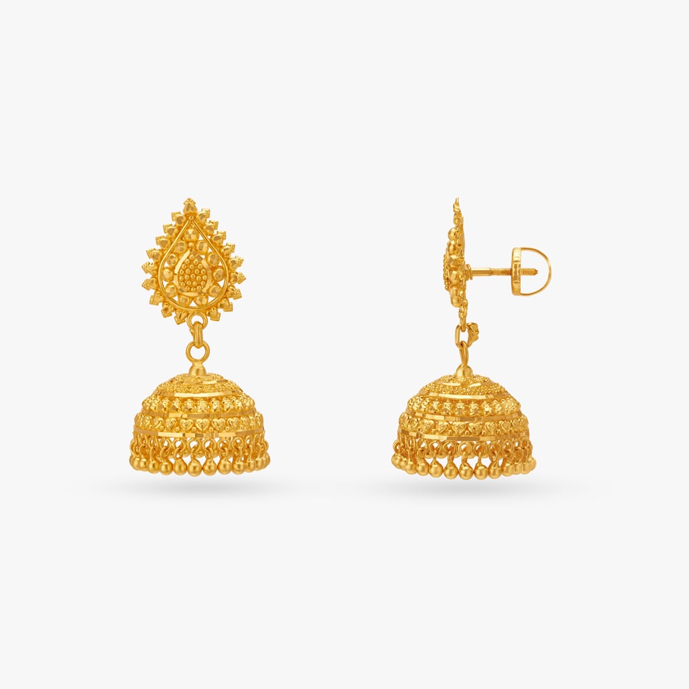 Ethereal Traditional Jhumkas,,hi-res image number null