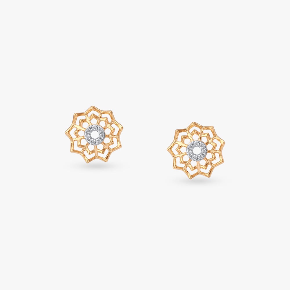 

Mandala Bloom Diamond Stud Earrings