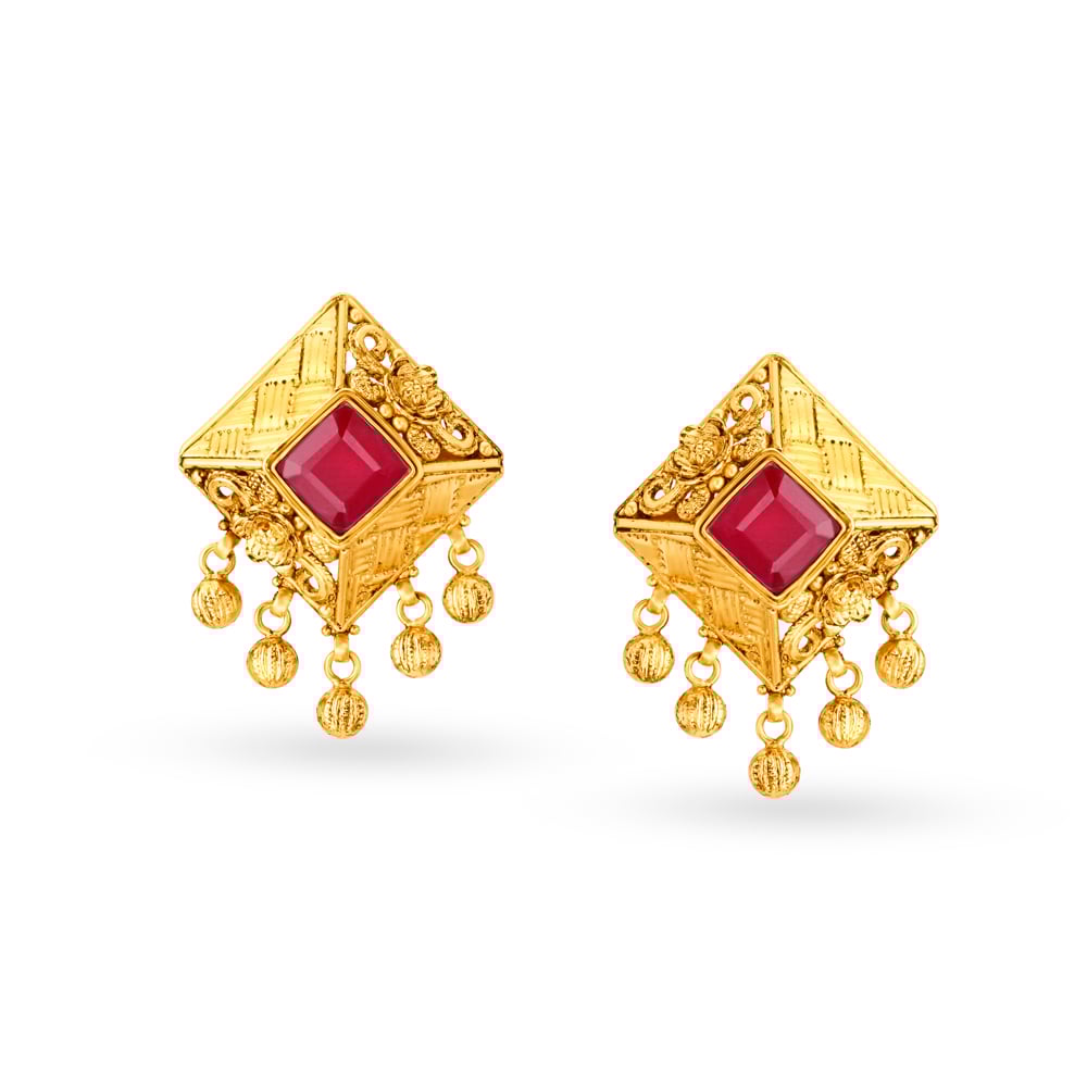Traditional Geometric Pendant and Earrings Set,,hi-res image number null