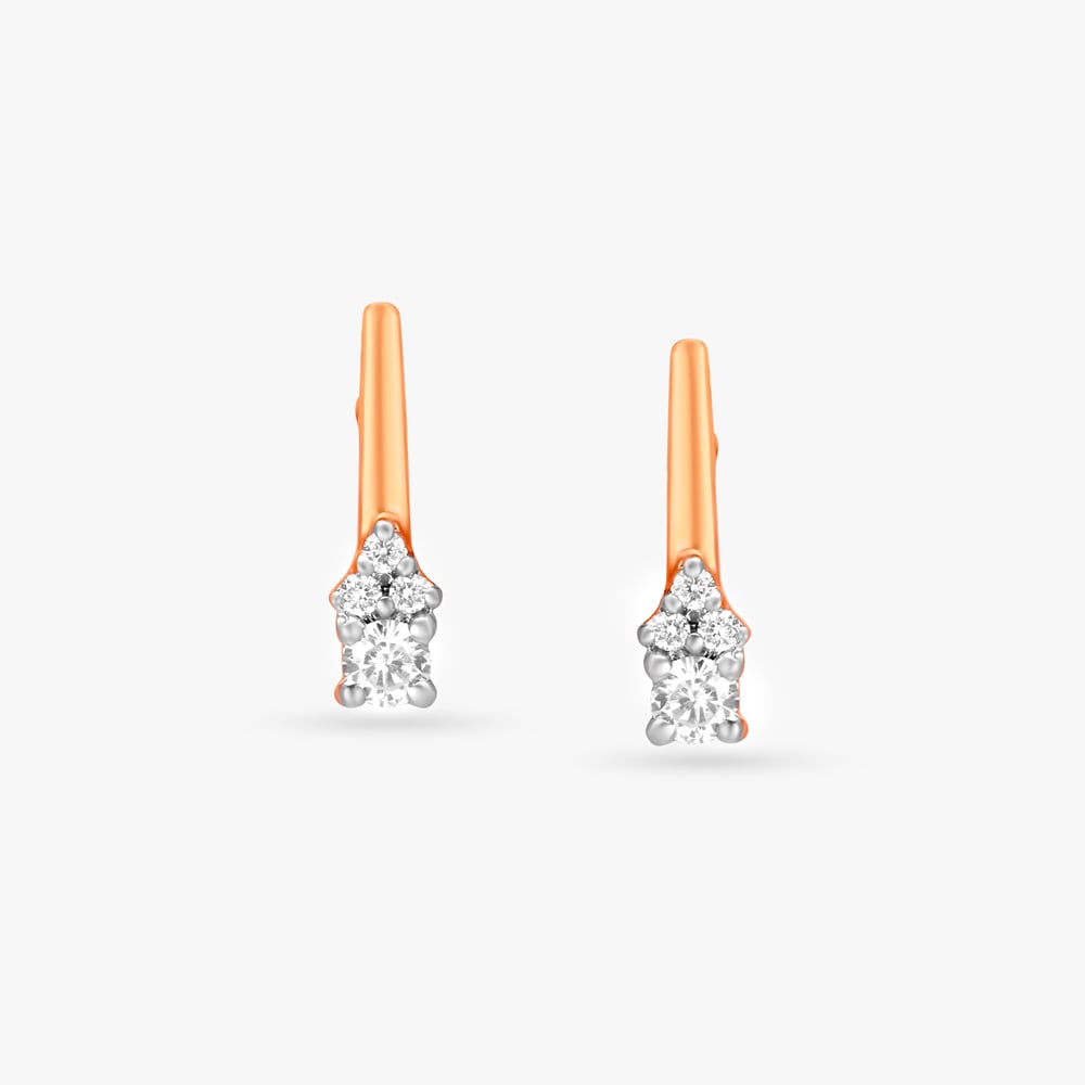 Chic Petite Diamond Pendant with Chain and Earrings Set,,hi-res image number null