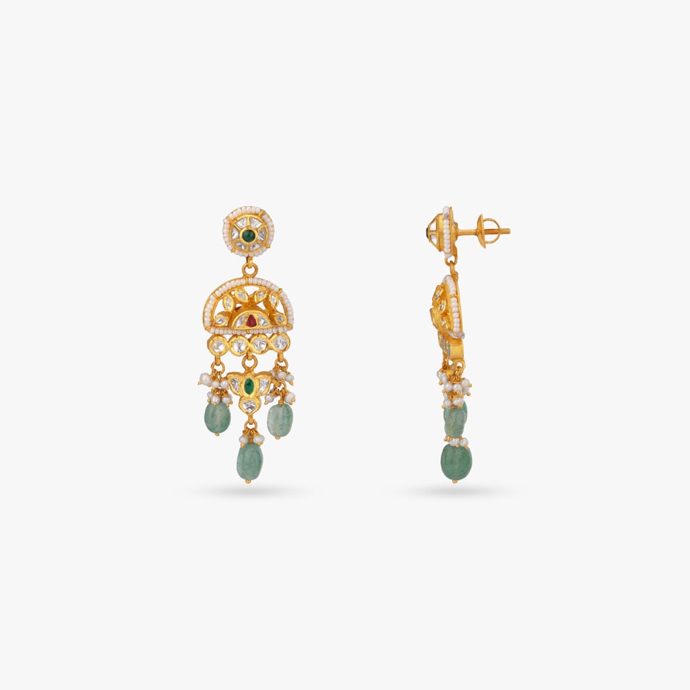 Meadow Drapery Gold Necklace Set,,hi-res image number null