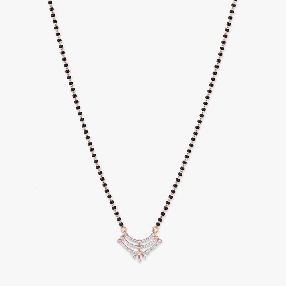 Arc Bloom Diamond Mangalsutra,,hi-res image number null