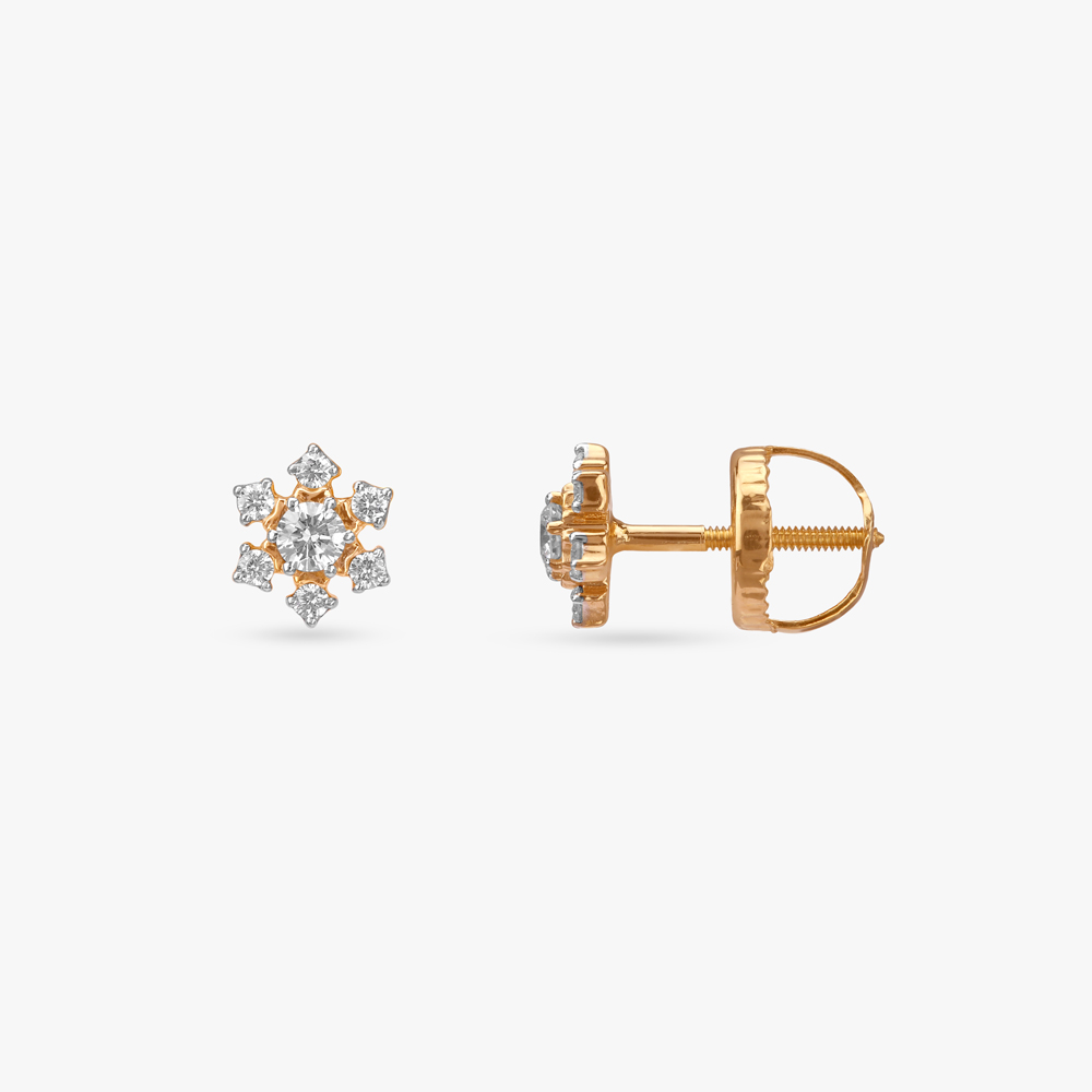 Sleek Spark Diamond Stud Earrings,,hi-res image number null