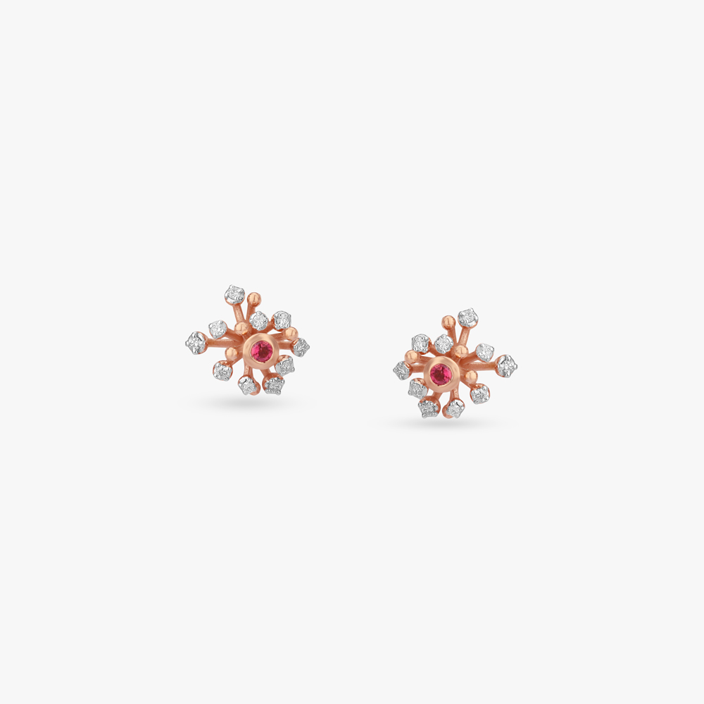 Petal Veil Diamond Drop Earrings,,hi-res image number null