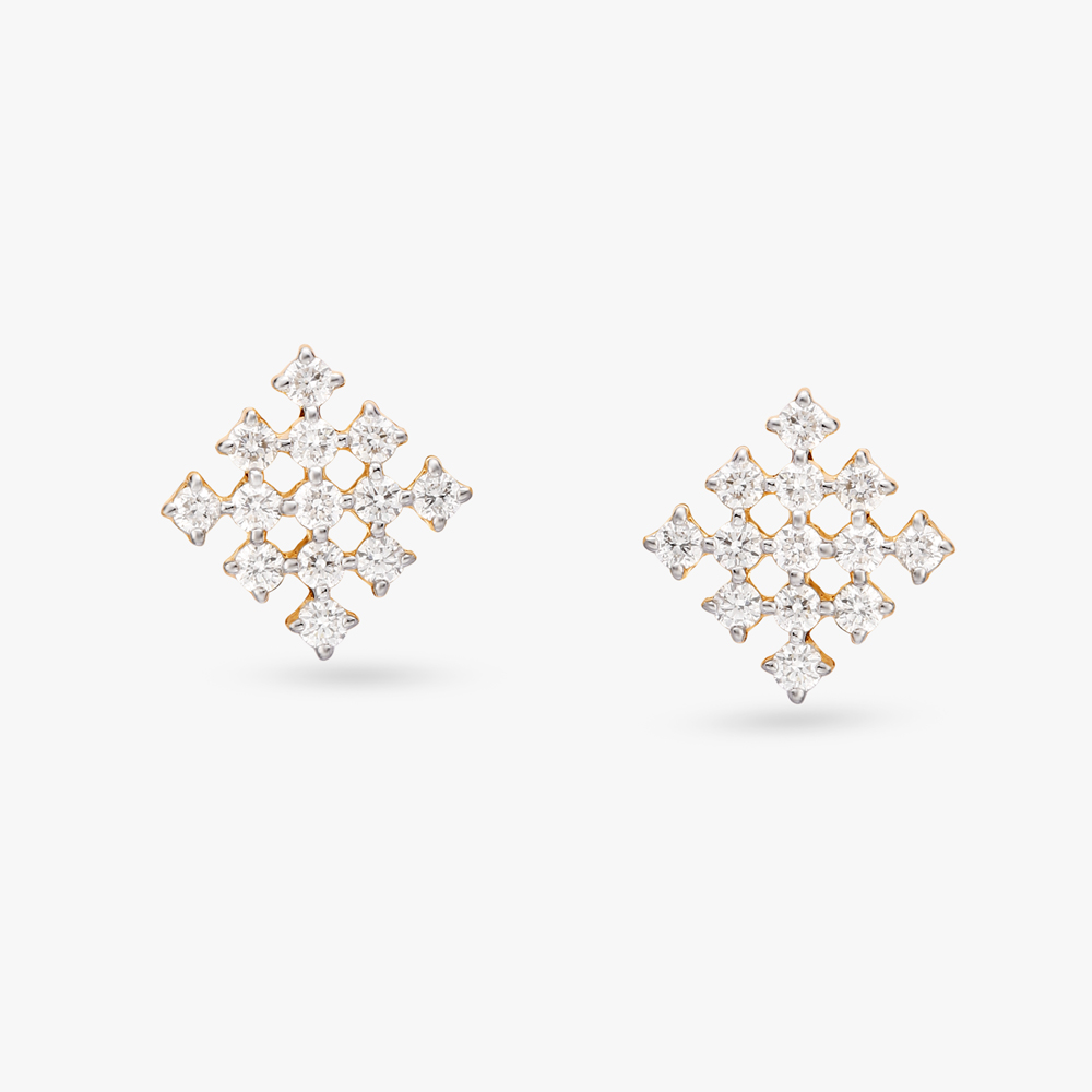 Dazzle Deck Diamond Stud Earrings,,hi-res image number null