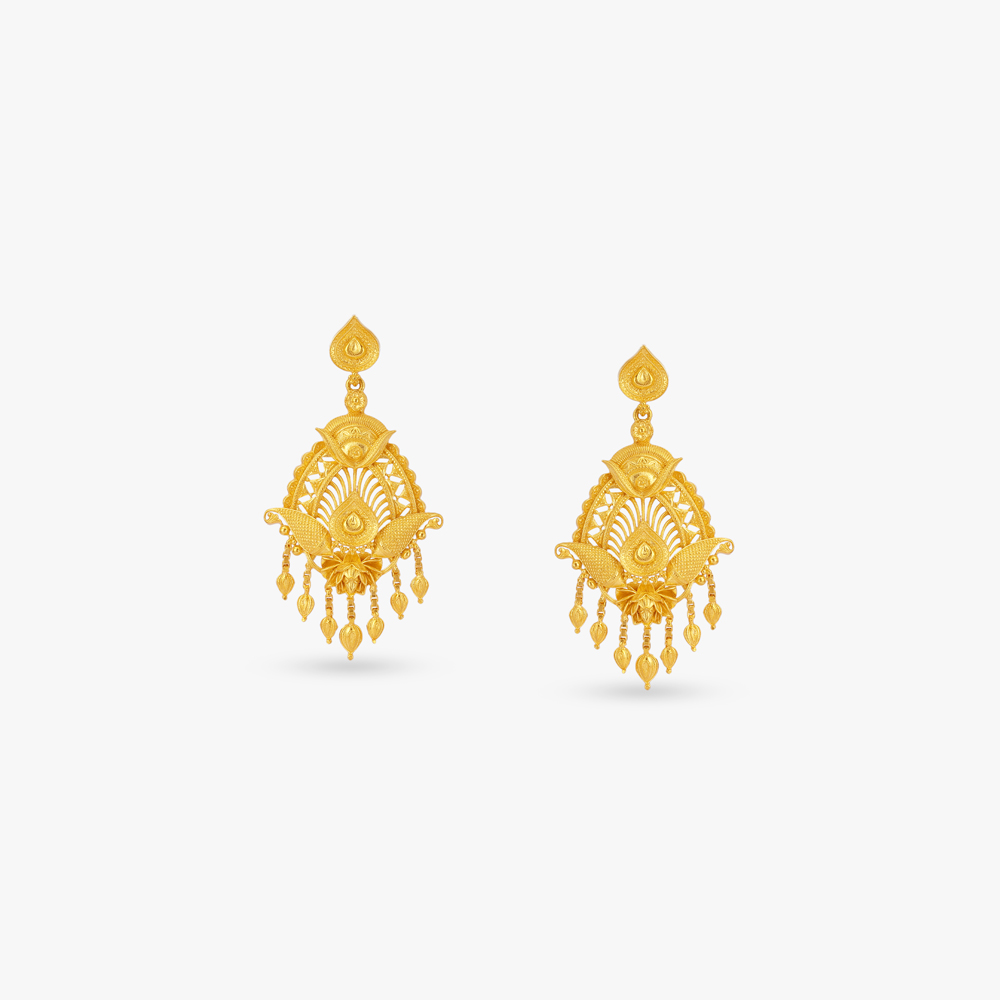 Regal Plume Gold Necklace Set,,hi-res image number null