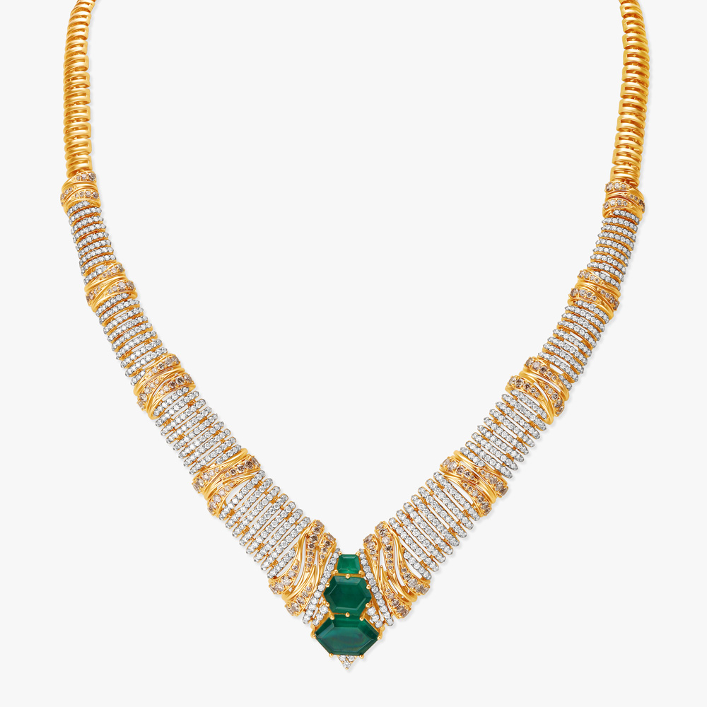 Feline Grace Diamond Necklace Set,,hi-res image number null