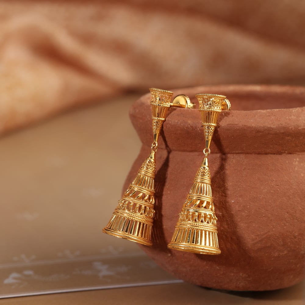 Saura Serenity 22KT Gold Jhumka,,hi-res image number null