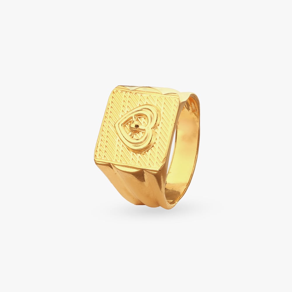 

Iron Pledge Gold Ring for Men
