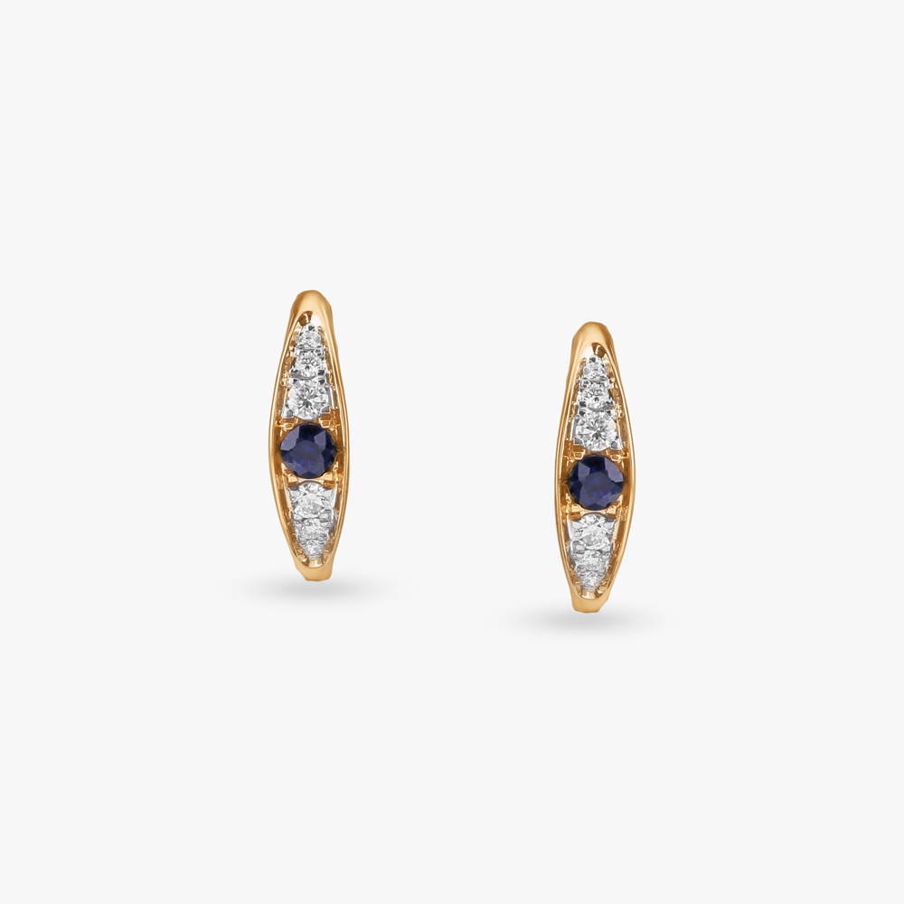 Twilight Spark Diamond Hoop Earrings,,hi-res image number null