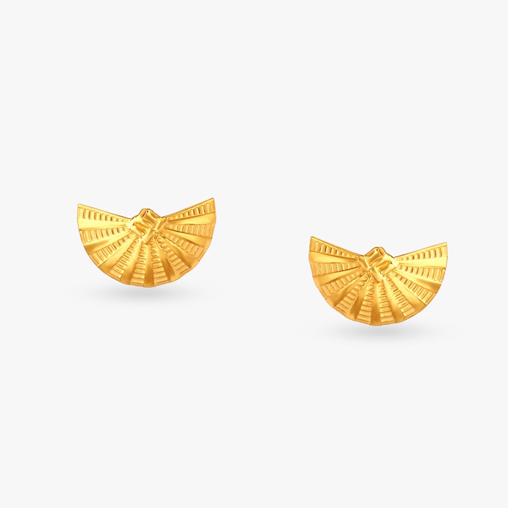 Geometric Gold Pendant and Earrings Set,,hi-res image number null