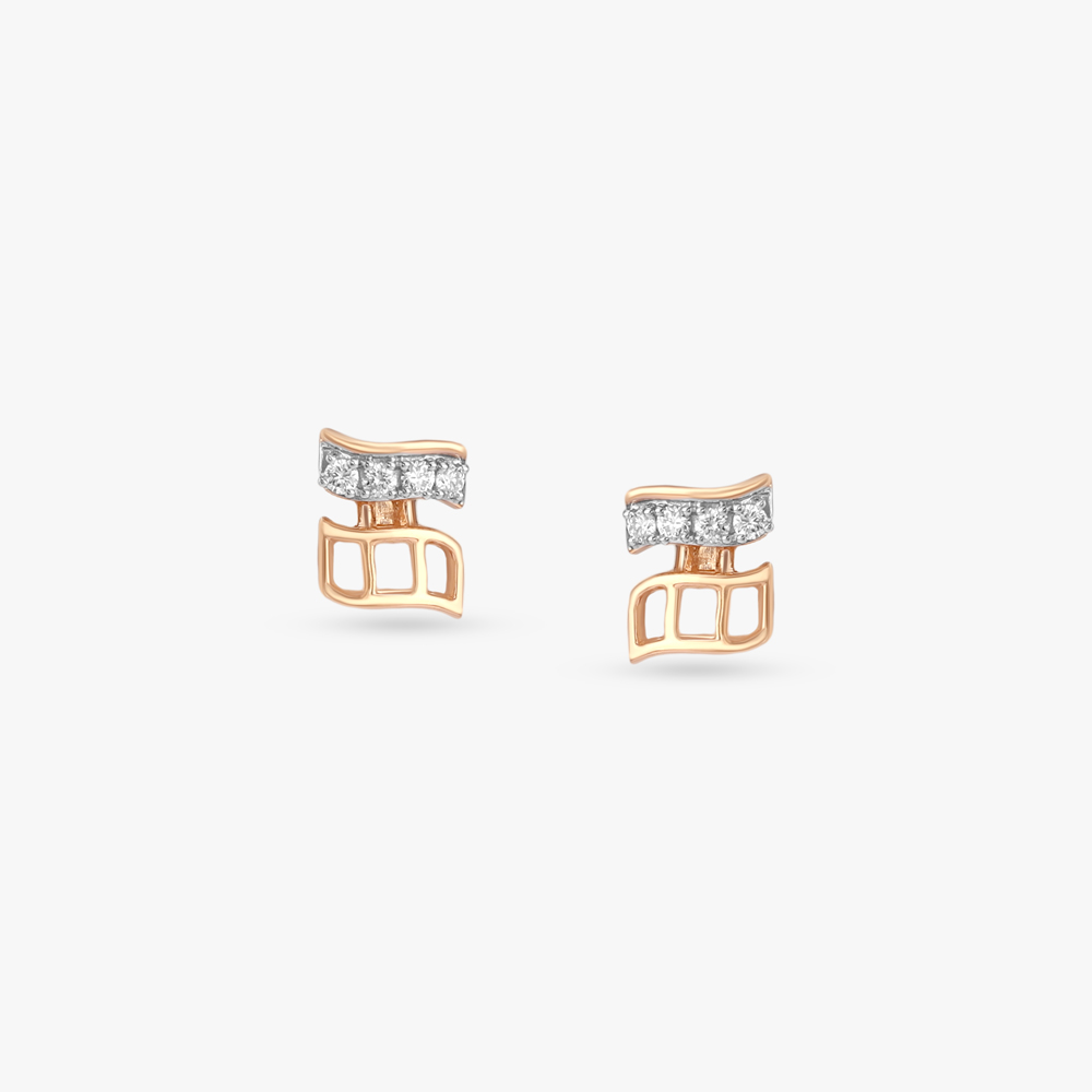 Urban Rhythm Diamond Stud Earrings,,hi-res image number null