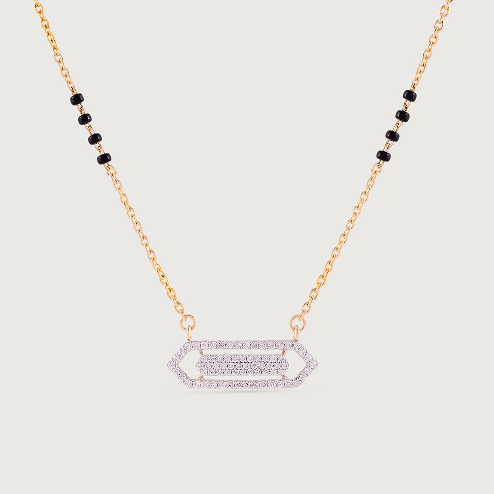 Modern Marvel Gold and Diamond Mangalsutra,,hi-res image number null