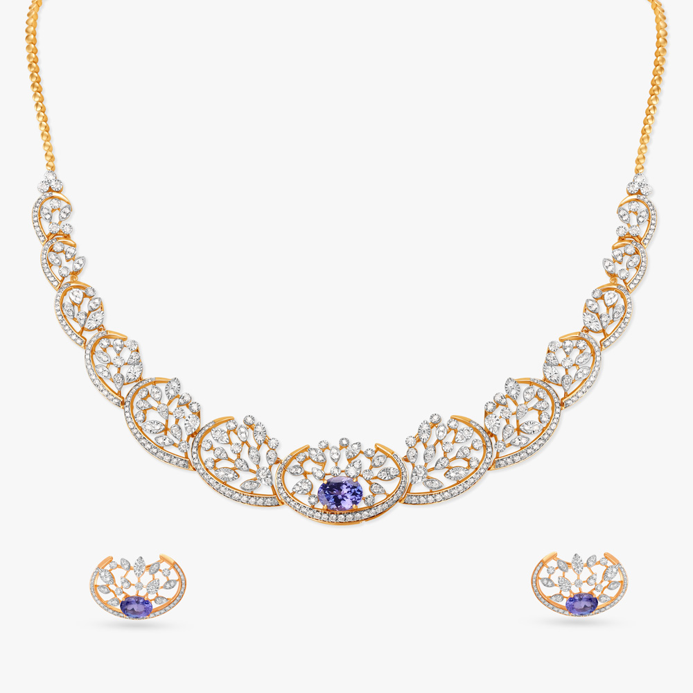 Tanishq diamond necklace images with price on sale